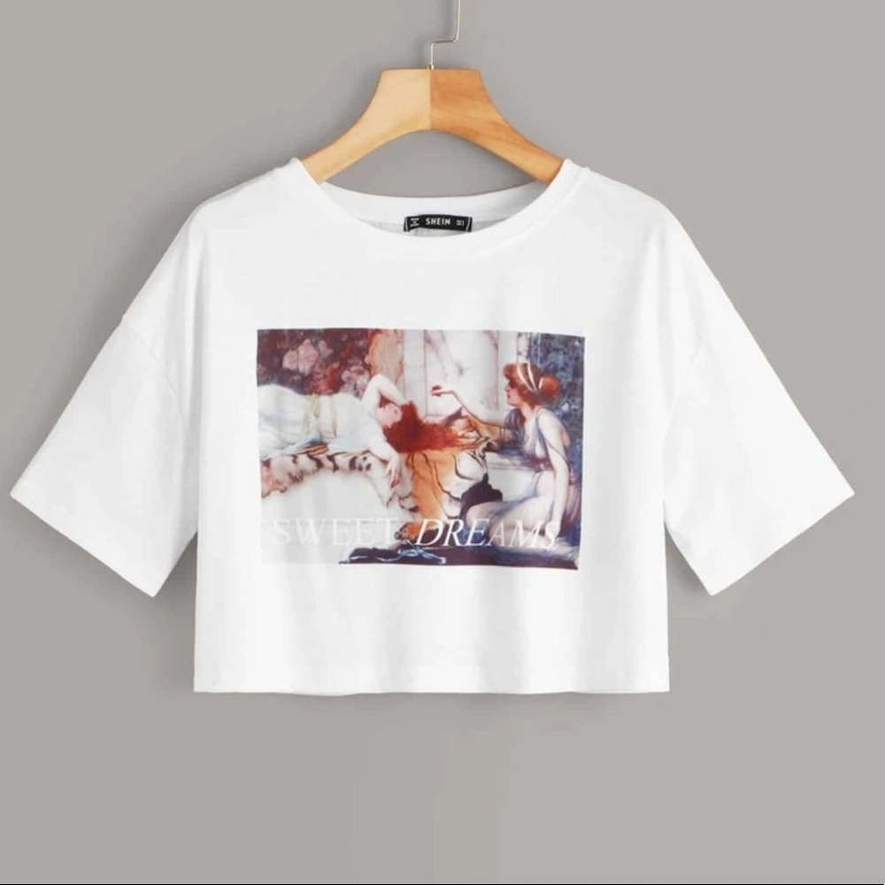 🌻Graphic cropped tee